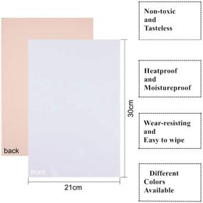 img 1 attached to 🎨 Get Creative with BENECREAT 20PCS Velvet (White) Fabric Sticky Back Adhesive Back Sheets: A4 (8.3"x 11.8") Self-Adhesive, Water Resistant & Multi-Purpose Craft Making Materials