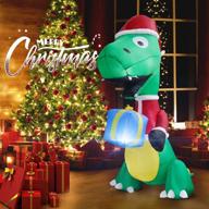 christmas inflatable dinosaur 6ft decorations logo