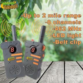 img 3 attached to 🔦 Nature Bound Walkie Talkies with Built-in Flashlight