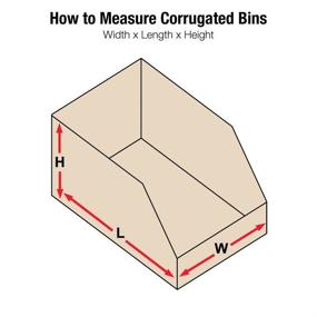 img 2 attached to 📦 Aviditi MT191310 Corrugated Tote Pack: Durable Storage Solution for Organized Transportation