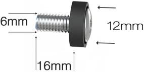 img 1 attached to Lancher 20-Pack M6 x 16mm Rack Mount Screw and Cage Nut Set for Server Shelf Cabinets