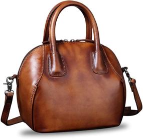 img 4 attached to Genuine Handbags Shoulder Handmade Crossbody