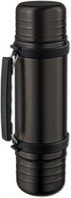 img 2 attached to 🧊 Isosteel Va-9562dqat 1.0L Vacuum Flask with Quickstop System, Double-walled, Single Hand Pouring, 2 Insulating Cups - Titanium Gray