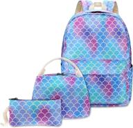 mermaid school backpack teenagers bookbags backpacks logo