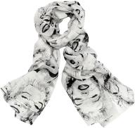 🧣 jewelrywe lightweight 2014 women's gauzy marilyn monroe & boutique designs long silk blend chiffon scarf wrap shawl christmas gifts: stylish and versatile scarf for women's fashion logo