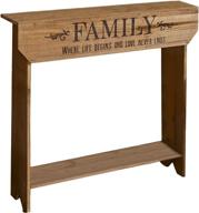 🏡 the lakeside collection family sentiment console table - rustic country farmhouse decor logo