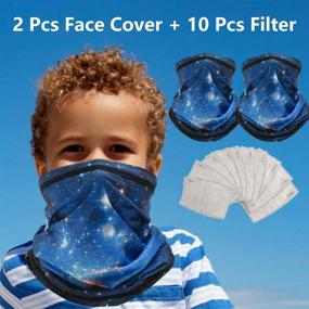 img 3 attached to 🌬️ Optimized Cold Weather Protection: Carbon Filter Bandanas & Gaiters for Boys' Accessories