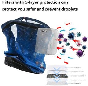 img 2 attached to 🌬️ Optimized Cold Weather Protection: Carbon Filter Bandanas & Gaiters for Boys' Accessories