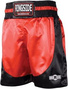 img 2 attached to Ringside Pro Style Boxing Trunks Black Red Sports & Fitness and Other Sports