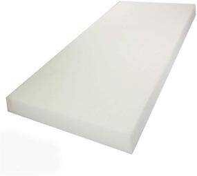 img 1 attached to 🪑 High Density Upholstery Foam Cushion: 4" X 30" X 72" for Seat Replacement, Upholstery & Foam Padding