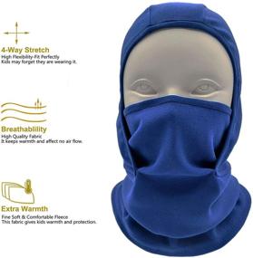 img 2 attached to 🧤 Ultimate Protection: Balaclava Windproof Fleece Warmer for Boys' Cold Weather Adventures