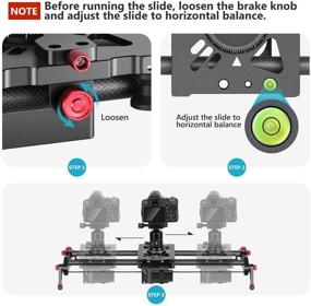 img 3 attached to 🎥 Рельсовый механизированный слайдер Neewer, 39,3-дюймовый углеродное волокно с возможностью управления через приложение, бесшумным двигателем, режимом тайм-лапс, автофокусом, 120-градусными панорамными съемками, совместимый с iPhone.