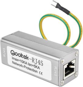 img 4 attached to Qooltek ST-NET Ethernet Surge Protector with PoE+ Gigabit Modem Thunder & Lightning Protection - ST-RJ45