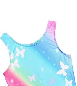 img 1 attached to 🤸 JESKIDS Gymnastics Leotards and Biketards with Scrunchie for Active Girls' Clothing