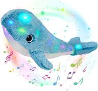 🐋 glowguards 18'' musical whale plush toy - blue led ocean stuffed animal with light-up features, marine life lullabies, and night light function - perfect gift for toddlers and kids logo