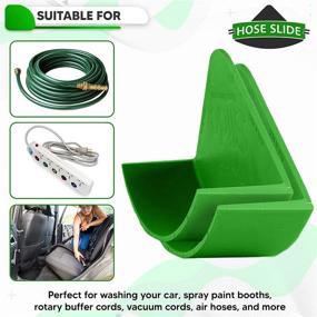 img 2 attached to 🚿 Hose Slide: The Original Wire Cable Guide to Prevent Tire Snagging - Ultimate Car Detailing/Washing Tool (Mantis Green, 2 Pack)