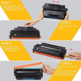 img 3 attached to 🖨️ v4ink 4PK Compatible High Yield Toner Cartridge for HP 80X CF280X, 80A CF280A - Ideal Replacement for HP Pro 400 M401 Printer Series