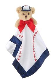 img 4 attached to Bearington Baby Lil' Slugger Snuggler, Baseball Plush Teddy Bear Security Blanket, Lovey 15-inch