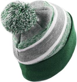 img 2 attached to 🎩 Cuffed Beanie Stripe Boys' Hat - Hat Depot Accessories in Hats & Caps