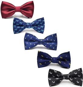 img 4 attached to Fter Adjustable Holiday Toddler Bowties