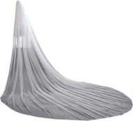 🏻 elliehouse 1 tier chapel simple wedding bridal veil with metal comb hl05 - women's seo-optimized veil for weddings logo
