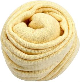 img 4 attached to Cozy Stretch Knitted Newborn Blanket: Perfect for Photography & Nursery Bedding at Kids' Home Store