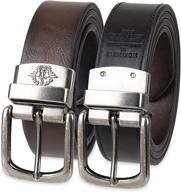 👔 versatile dockers reversible swivel buckle black brown men's belt accessory: a must-have addition! logo