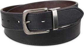 img 2 attached to 👔 Versatile Dockers Reversible Swivel Buckle Black Brown Men's Belt Accessory: A Must-Have Addition!