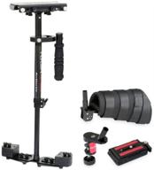 📷 flycam hd-3000 handheld stabilizer with arm support brace - 60cm/24” micro balancing for dslr video cameras up to 3.5kg/8lbs - includes free table clamp & unico quick release (flcm-hd-3-ab-qt) logo