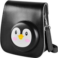 stylish and functional katia camera case for fujifilm instax mini 11 - adjustable strap, black color logo