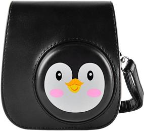 img 3 attached to Stylish and Functional Katia Camera Case for Fujifilm Instax Mini 11 - Adjustable Strap, Black Color