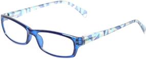 img 1 attached to 👓 Fashion Ladies Readers: 5 Pairs of Reading Glasses with Trendy Patterns & Spring Hinge for Women