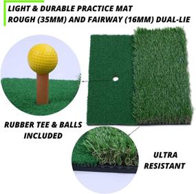 img 2 attached to Bunzzr Golf Chipping Dual Lie Turf