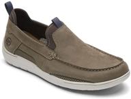 dunham fitsmart nubuck men's loafer shoes in breen logo