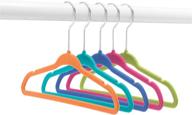 👕 organize your kids' wardrobe with whitmor spacemaker kids hangers - set of 5 vibrant colors logo