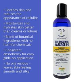 img 2 attached to 🌿 Doctor Butler's Skin Smoothing Massage Oil: Effective Anti-Cellulite Body oil for Women & Men with Collagen, Lavender, Jasmine, Patchouli, and More Essential Oils - 8 FL oz