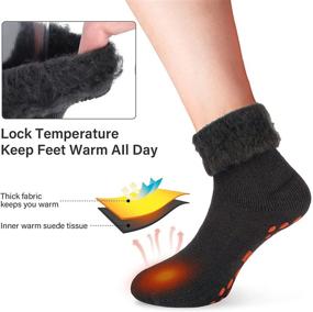 img 1 attached to NOVAYARD Thermal Hospital Slipper Black，Large