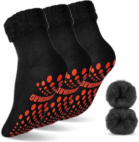 img 4 attached to NOVAYARD Thermal Hospital Slipper Black，Large