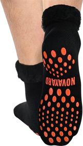 img 3 attached to NOVAYARD Thermal Hospital Slipper Black，Large