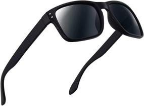 img 4 attached to 🕶️ Polarized Rectangular Sunglasses for Driving and Fishing