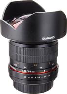 black samyang sy14m-c 14mm f2.8 ultra wide fixed angle lens for canon with enhanced seo logo
