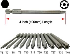 img 1 attached to 🔩 YDLQWCZ Long Torx Security Head Screwdriver Drill Set - 11pcs Torx Head 100mm