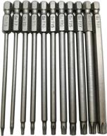 🔩 ydlqwcz long torx security head screwdriver drill set - 11pcs torx head 100mm logo