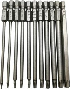 img 4 attached to 🔩 YDLQWCZ Long Torx Security Head Screwdriver Drill Set - 11pcs Torx Head 100mm