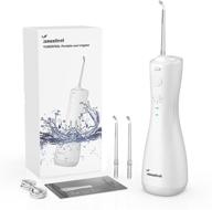 🚿 portable cordless water flosser for teeth, rechargeable & waterproof - 6 modes dental oral irrigator for home and travel logo