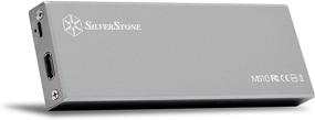 img 4 attached to 💻 SilverStone Technology SST-MS10C M.2 SATA SSD Экран - Интерфейс высокой скоростью 10 ГБ/с USB 3.1 Gen 2 с кабелем Type C