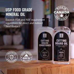 img 1 attached to Premium Canadian-Made Food Grade Mineral Oil: Ideal for Cutting Boards and Butcher Blocks (15 Oz, USP Food Grade)