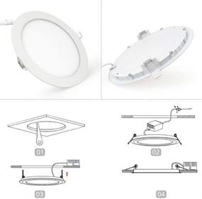 img 4 attached to 🔌 Efficient Installation Guide for Ultra Thin Recessed Lighting Downlights in Industrial Electrical Setups