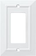 🔳 franklin brass w35243-pw-c classic architecture single decorator wall plate/switch plate/cover in white - enhanced seo логотип