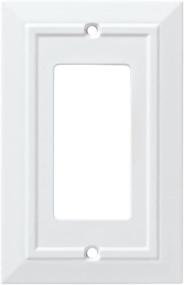 img 4 attached to 🔳 Franklin Brass W35243-PW-C Classic Architecture Single Decorator Wall Plate/Switch Plate/Cover in White - Enhanced SEO